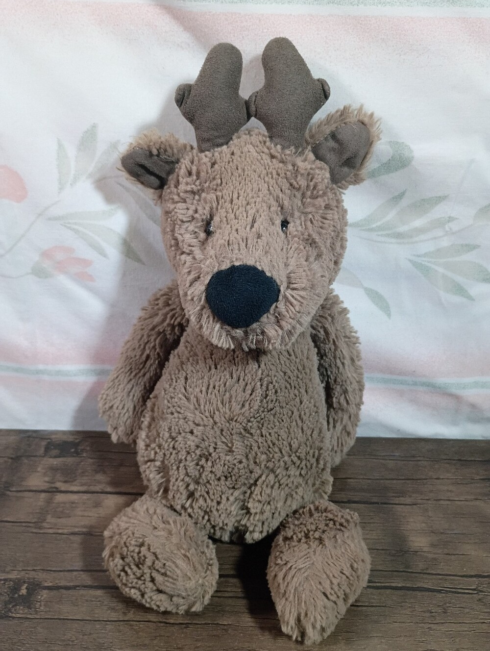 Jellycat London Retired Bashful Reindeer Brown Stuffed Toy Cuddle Plush Lovey